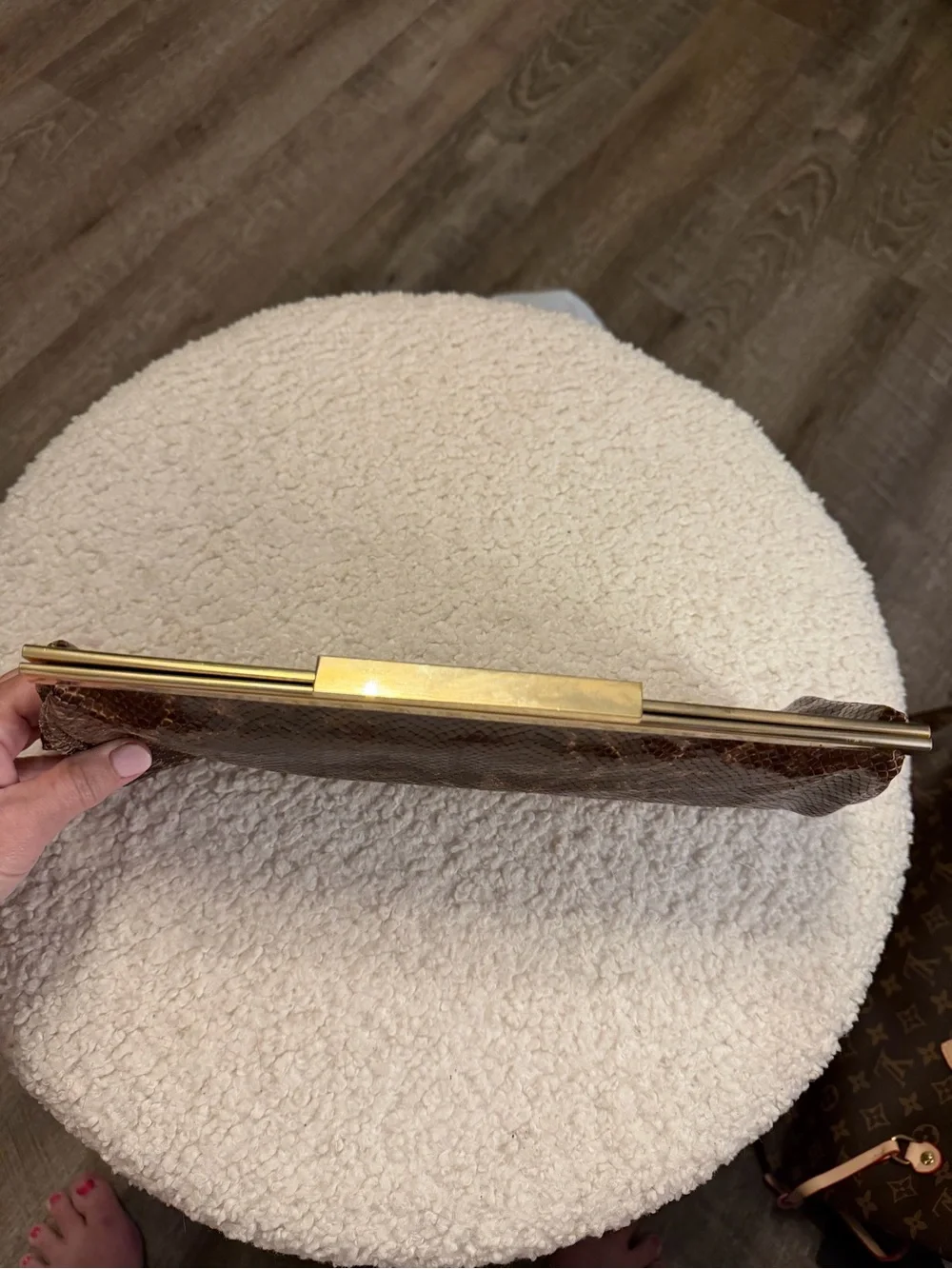 ✨ Vintage TANNER Made in Italy Genuine Snakeskin 2-in-1 Clutch ✨